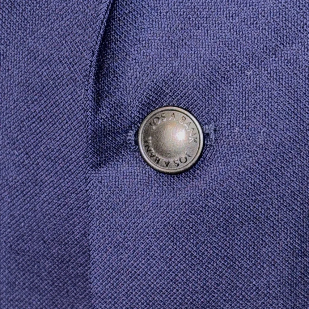 Jos. A. Bank Traveler Blazer 44 Long Navy Blue 100% Wool Tailored Fit Sport Coat